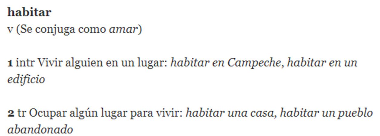 Figura 4. Artículo de habitar del DEM
