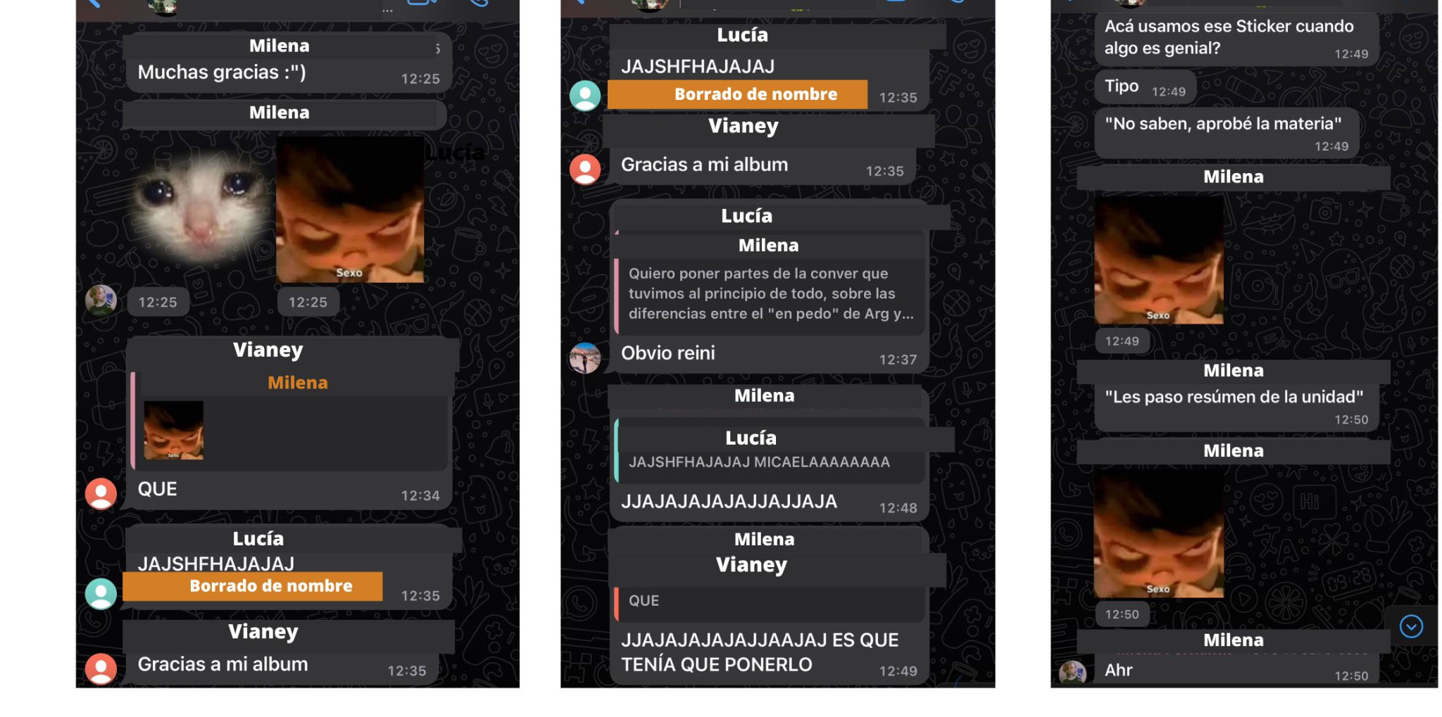 Figura 2. Captura de pantalla de conversación
