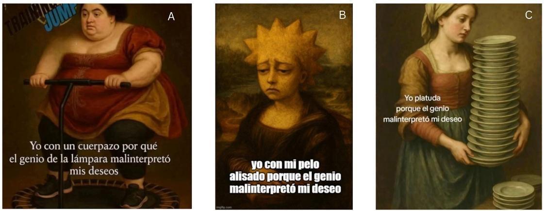 Figura 7. Memes de base morfológica