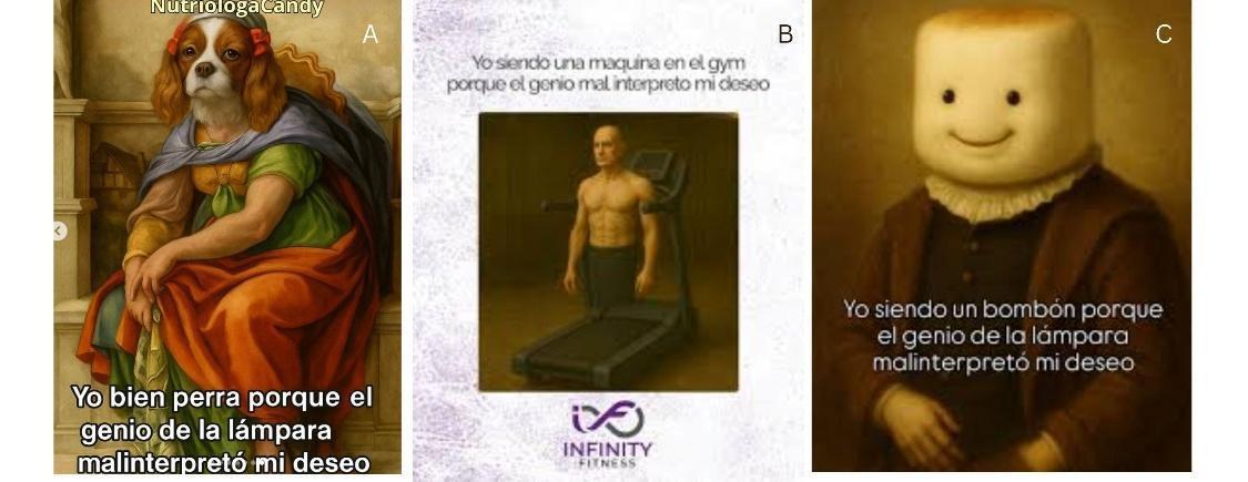 Figura 10. Memes basados en expresiones semiidiomáticas